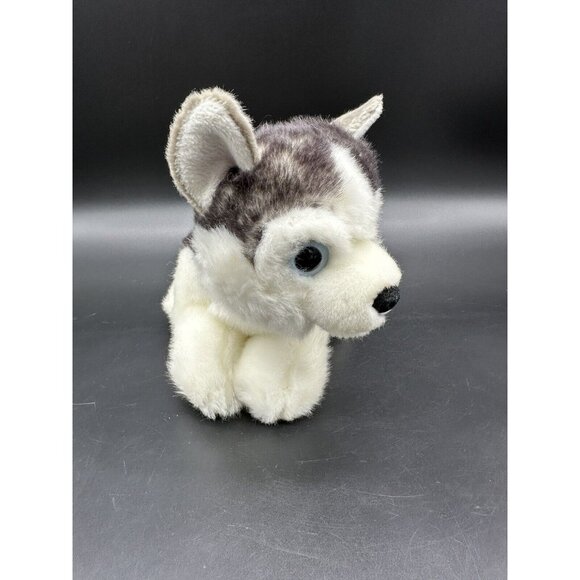 Siberian Husky Dog Toy Stuffed Animal Miyoni Aurora Plush Bean Filled Realistic - Picture 3 of 12